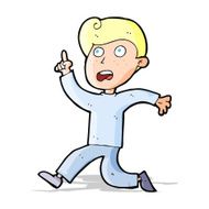 cartoon boy panicking N10