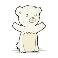 cute cartoon polar bear N25