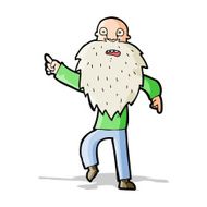 cartoon stressed old man N8