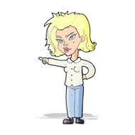 cartoon woman pointing N70