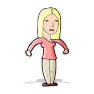 cartoon annoyed woman N66