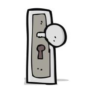 cartoon door knob N10