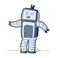 cartoon funny robot N32