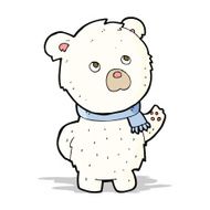 cartoon cute polar bear N15