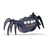 cartoon spooky spider N8