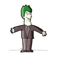 cartoon vampire man N39