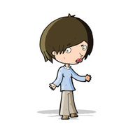 cartoon confused woman N55