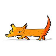 Cartoon little fox N15