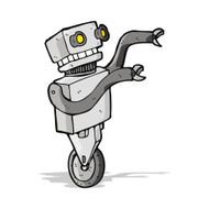 cartoon funny robot N34