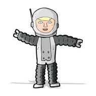 Cartoon Astronaut N61