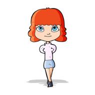 cartoon happy girl N38