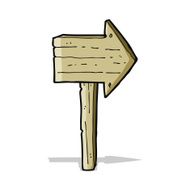 Cartoon Sign Post N29