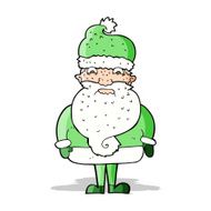 cartoon grumpy santa claus N4