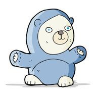 cute cartoon polar bear N27