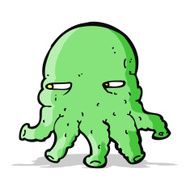 Cartoon Alien Face N8