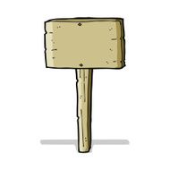 Cartoon Sign Post N32