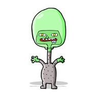 cartoon space alien N56