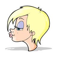 cartoon pretty woman N94