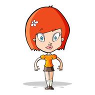 cartoon pretty woman N95