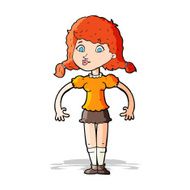 cartoon pretty girl N38