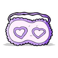 cartoon sleeping mask with love hearts N4