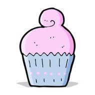 cartoon cupcake N86
