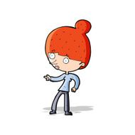 cartoon woman pointing N72