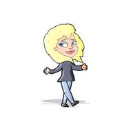 stress free woman cartoon N4