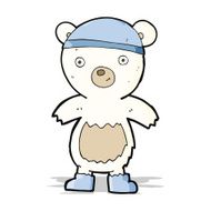 cartoon cute polar bear N16
