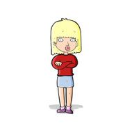 cartoon impatient woman N4