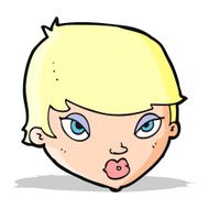 cartoon unimpressed woman N4