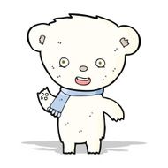 cartoon cute polar bear N17