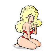 cartoon pin up girl N4