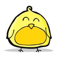 funny cartoon bird N77
