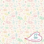 Sea seamless pattern N3
