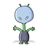 cartoon space alien N57