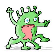 cartoon weird little alien N8