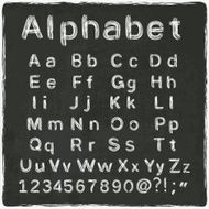 alphabet old black board