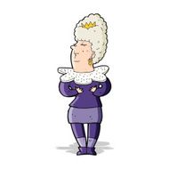 cartoon aristocratic woman N4