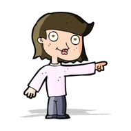 cartoon pointing person N5