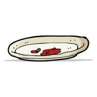 cartoon empty plate N8