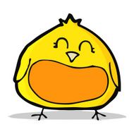 cartoon fat bird N10