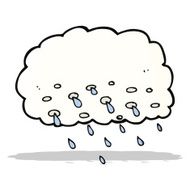Cartoon Rain Cloud N28