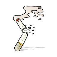 cartoon broken cigarette N3