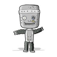 cartoon funny robot N35