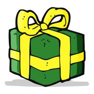 cartoon christmas present N36