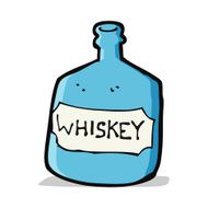 cartoon old whiskey bottle N4