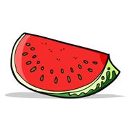 Cartoon Watermelon Slice N12