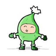 cartoon funny christmas character N5