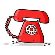 cartoon retro telephone N3